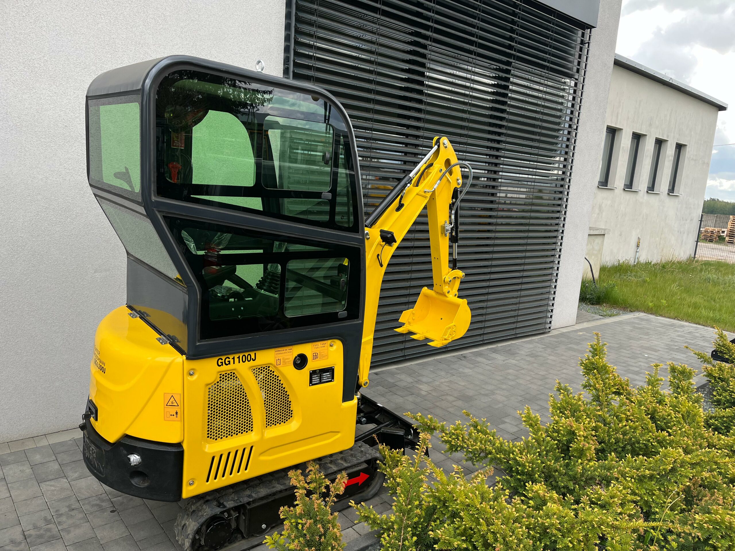 GG 1100JC Bagger + 200mm Schaufel + 380mm Schaufel + 800mm Schaufel