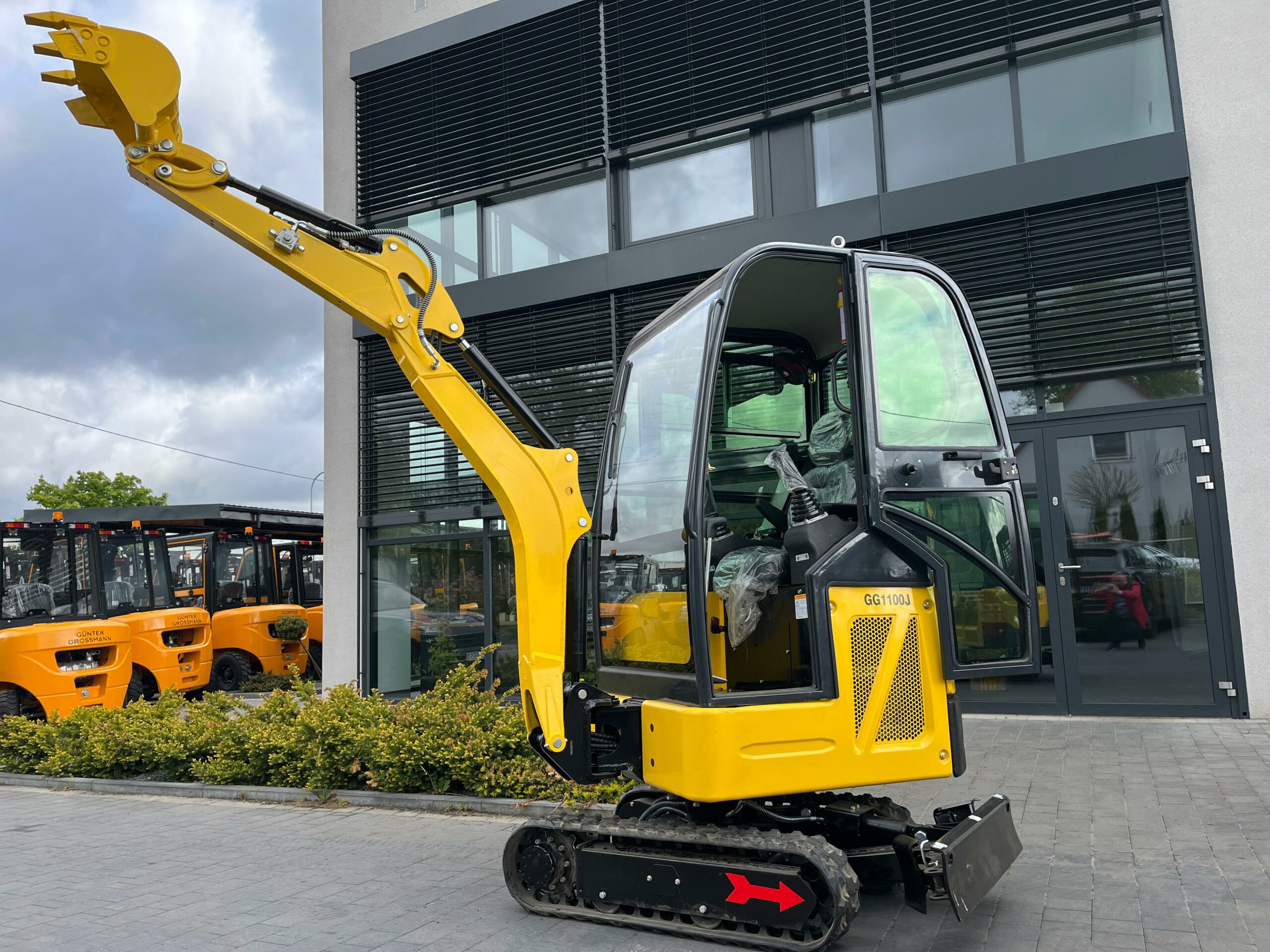 GG 1100JC Bagger + 200mm Schaufel + 380mm Schaufel + 800mm Schaufel