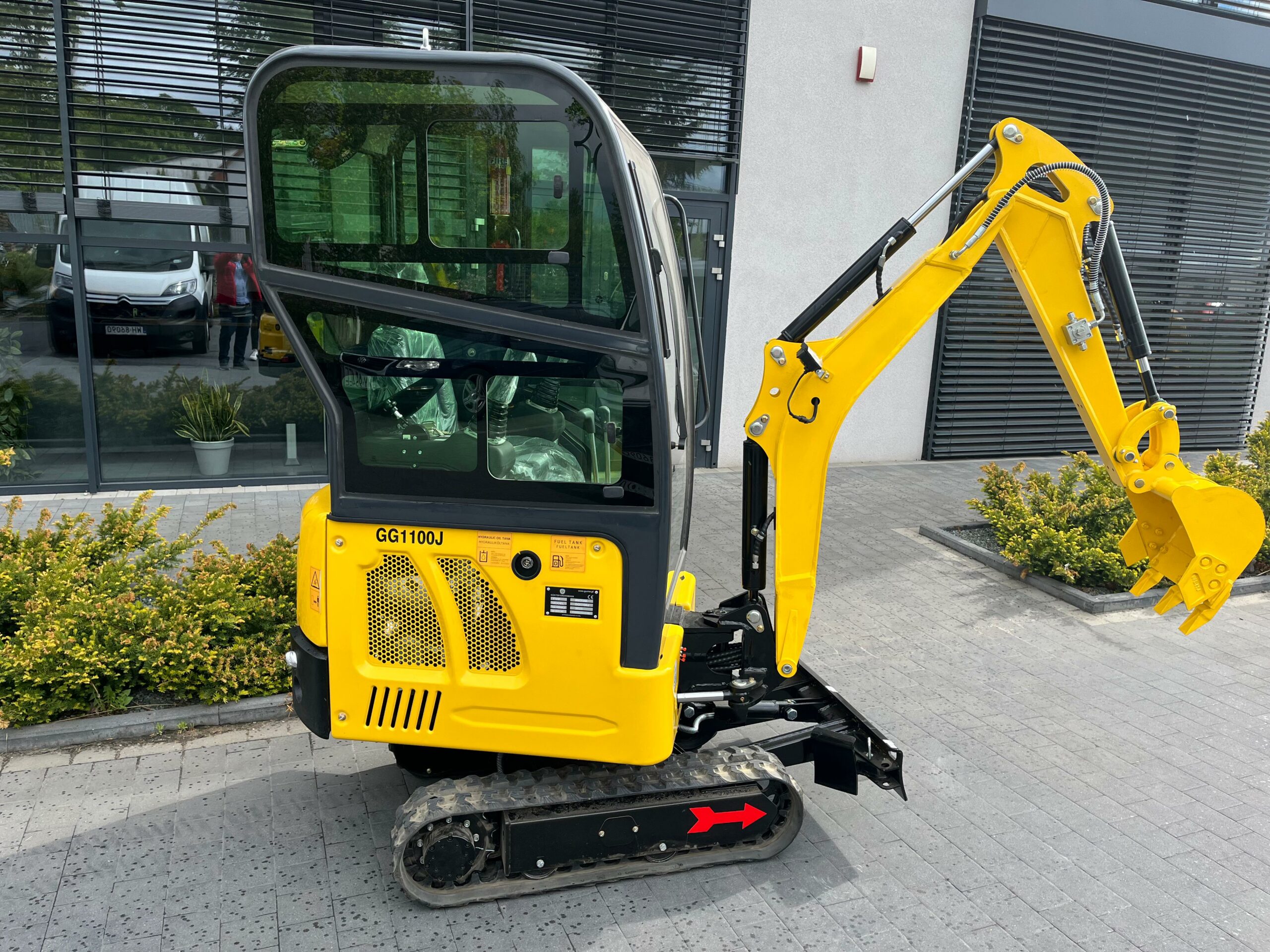 GG 1100JC Bagger + 200mm Schaufel + 380mm Schaufel + 800mm Schaufel