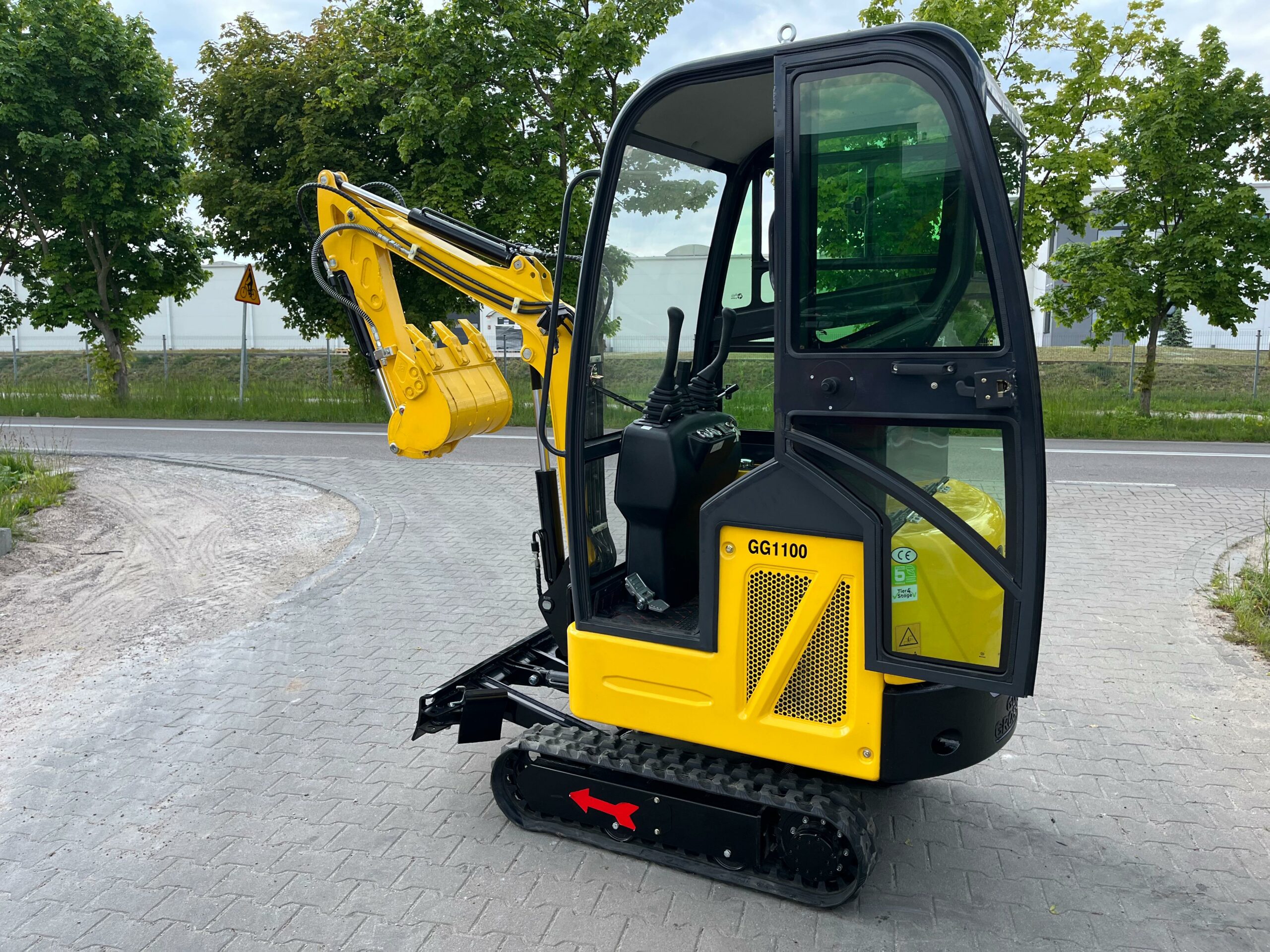 GG 1100C Bagger + 200mm Schaufel + 380mm Schaufel + 800mm Schaufel