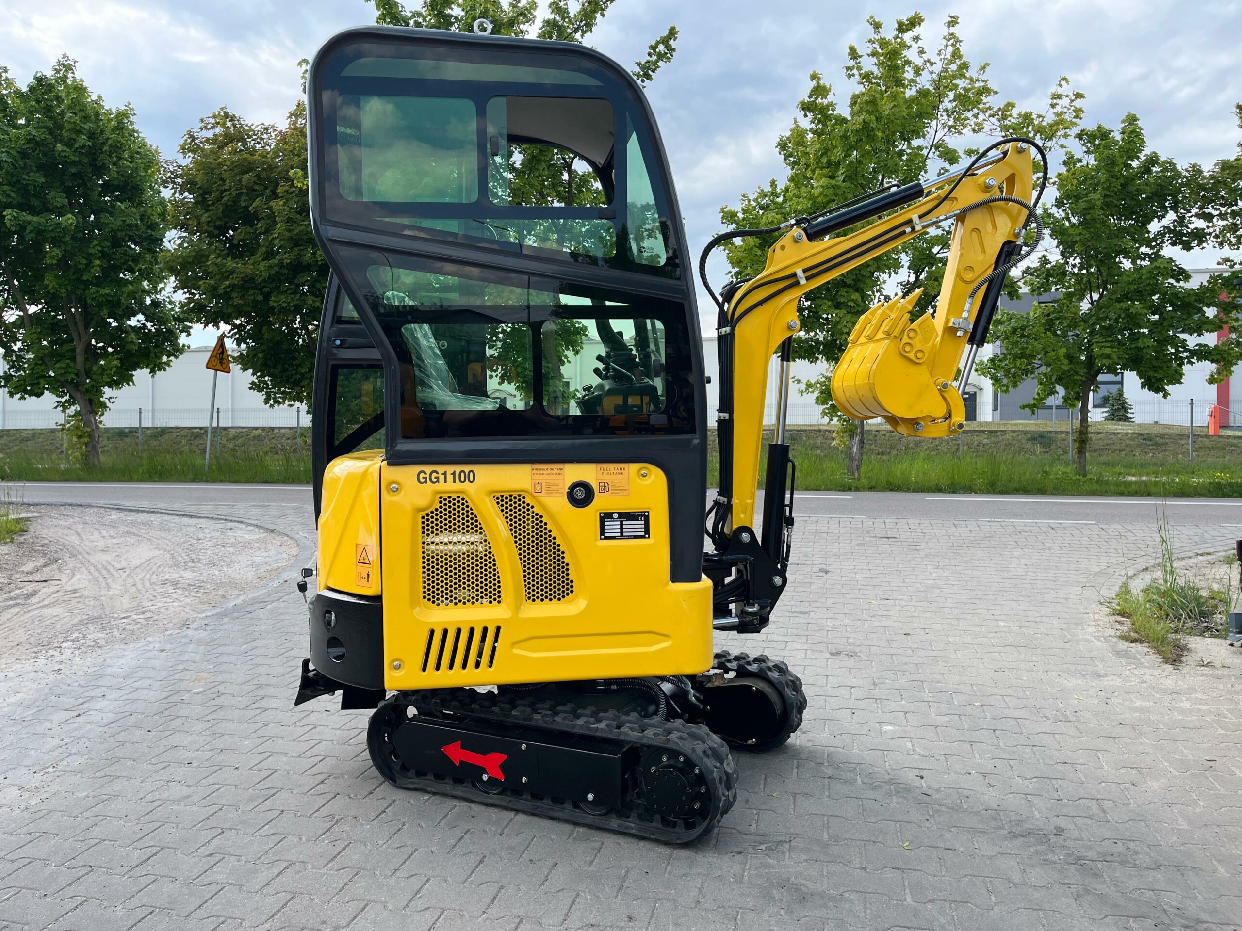 GG 1100C Bagger + 200mm Schaufel + 380mm Schaufel + 800mm Schaufel